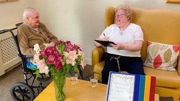 Centenarian shares words of wisdom at Penrith care home